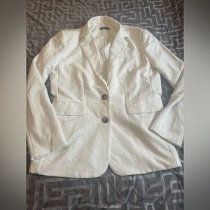 Blazer with shoulder pads